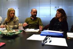 Marian Osorio (Junta de Castilla y León), Felipe González (SEO/Birdlife) y Elena Álvarez (Gobierno de Cantabria) en la reunión del Comité de Gestión celebrado en la sede de la Fundación Biodiversidad 